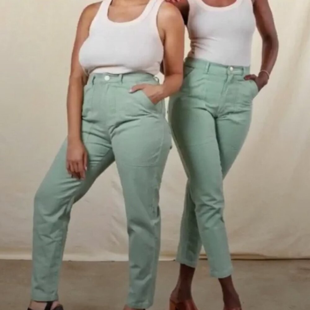 Big Bud Press Work Pants. Sage green. Medium